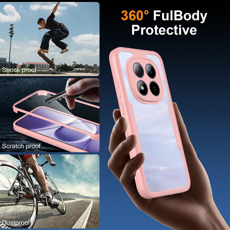 Husa 360° Honor 600 Lite Techsuit ColorVerse, roz
