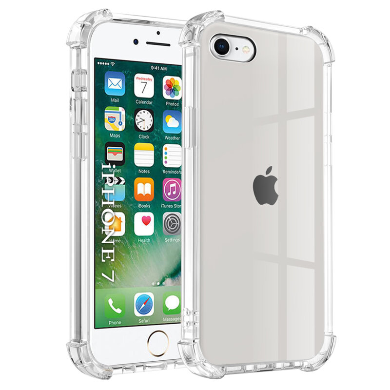Husa iPhone 7 Techsuit Shockproof Clear Silicone, transparenta