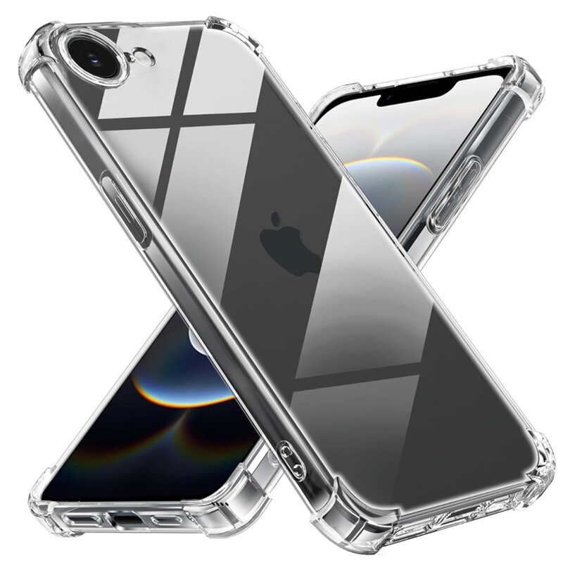 Husa iPhone 17e Techsuit Shockproof Clear Silicone, transparenta