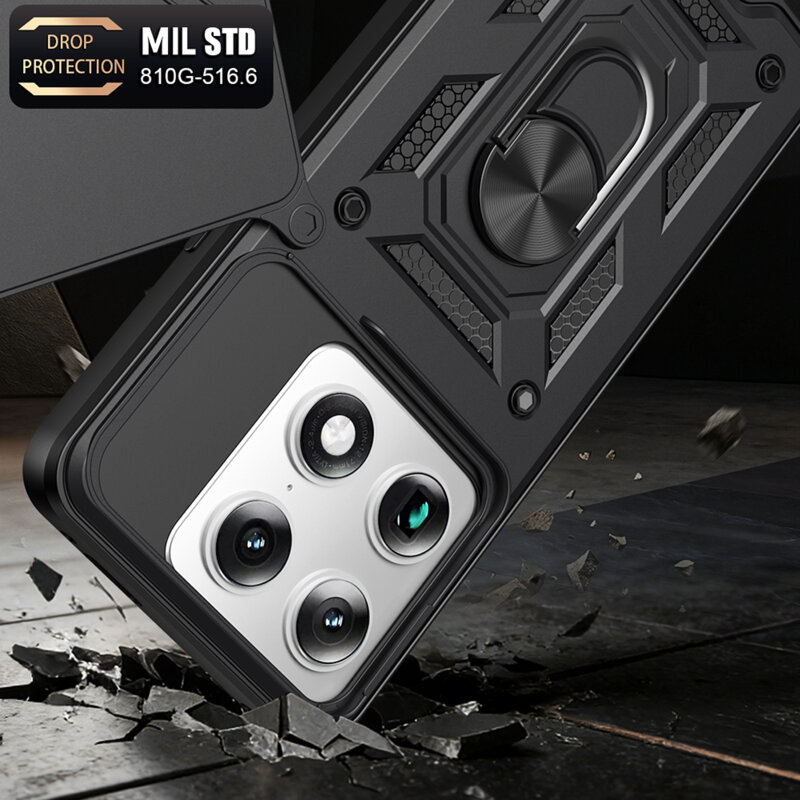 Husa Motorola Signature protectie camera Techsuit CamShield Series, albastru