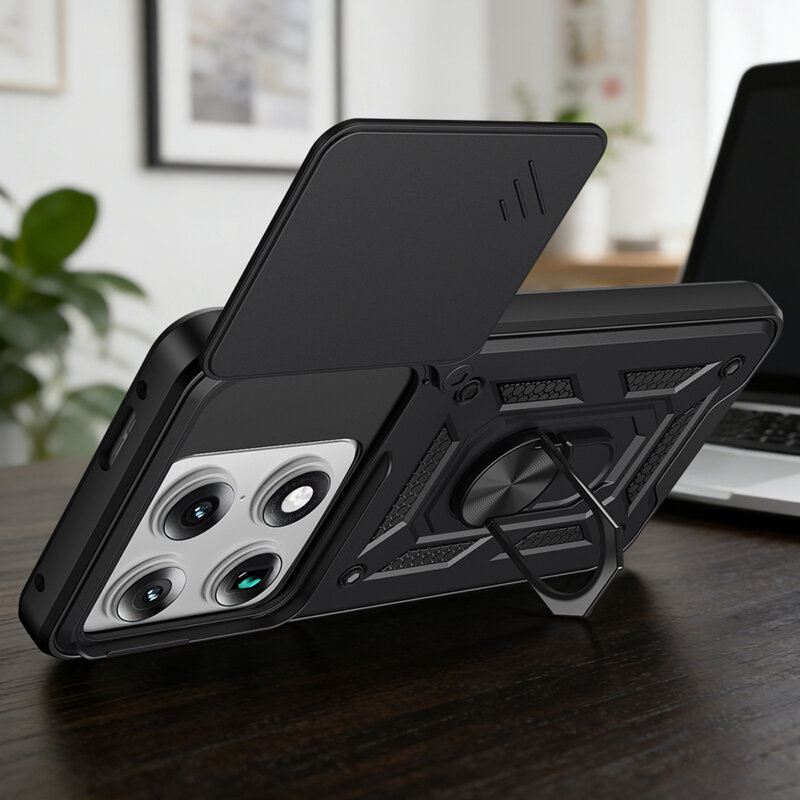 Husa Motorola Signature protectie camera Techsuit CamShield Series, albastru