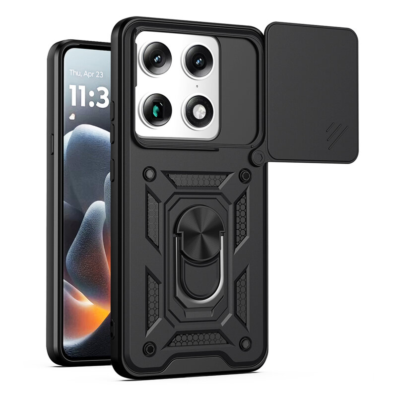 Husa Motorola Signature protectie camera Techsuit CamShield Series, negru
