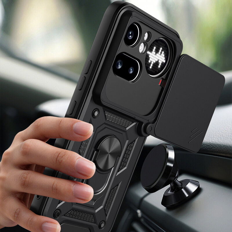 Husa Nothing Phone (4a) Pro protectie camera Techsuit CamShield Series, negru