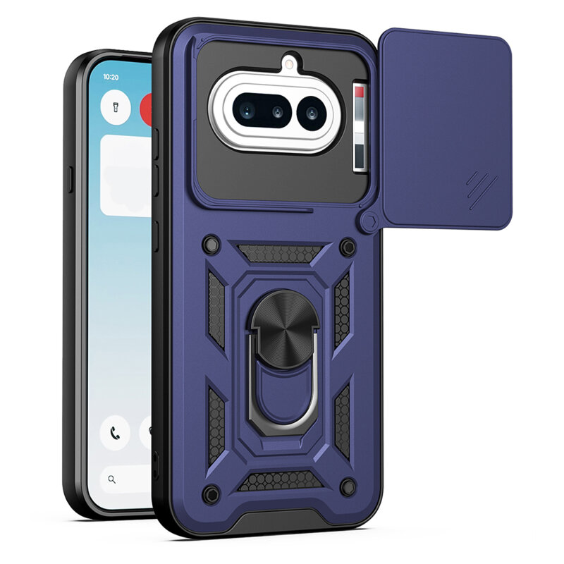 Husa Nothing Phone (4a) protectie camera Techsuit CamShield Series, albastru