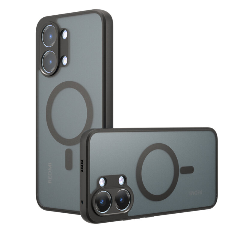 Husa Xiaomi Poco X8 Pro Max Techsuit PureFrost MagSafe, negru frost