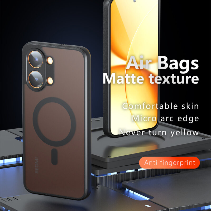 Husa Oppo A6x 5G Techsuit PureFrost MagSafe, negru frost