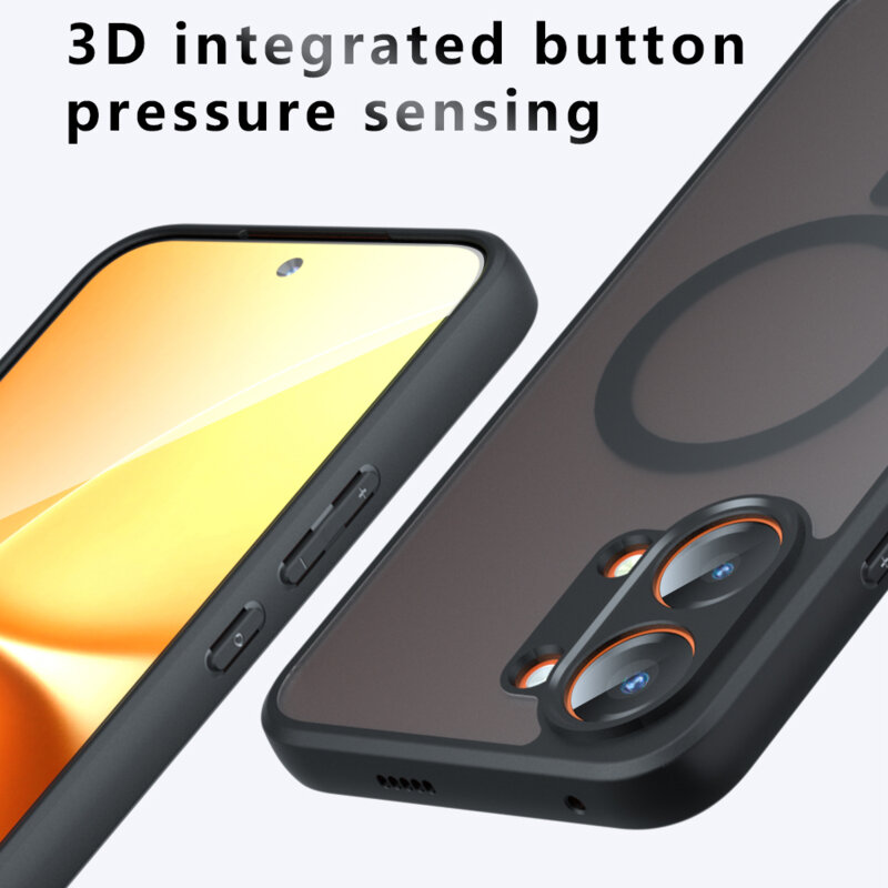 Husa Oppo A6x 5G Techsuit PureFrost MagSafe, negru frost