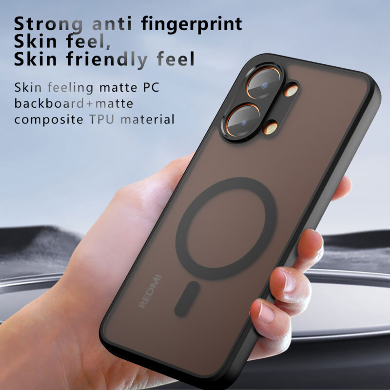 Husa Oppo A6x 5G Techsuit PureFrost MagSafe, negru frost