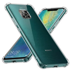 Husa Huawei Mate 20 Pro Techsuit Shockproof Clear Silicone, transparenta