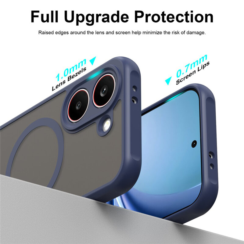 Husa Xiaomi Poco X8 Pro Techsuit HaloFrost II MagSafe, bleumarin