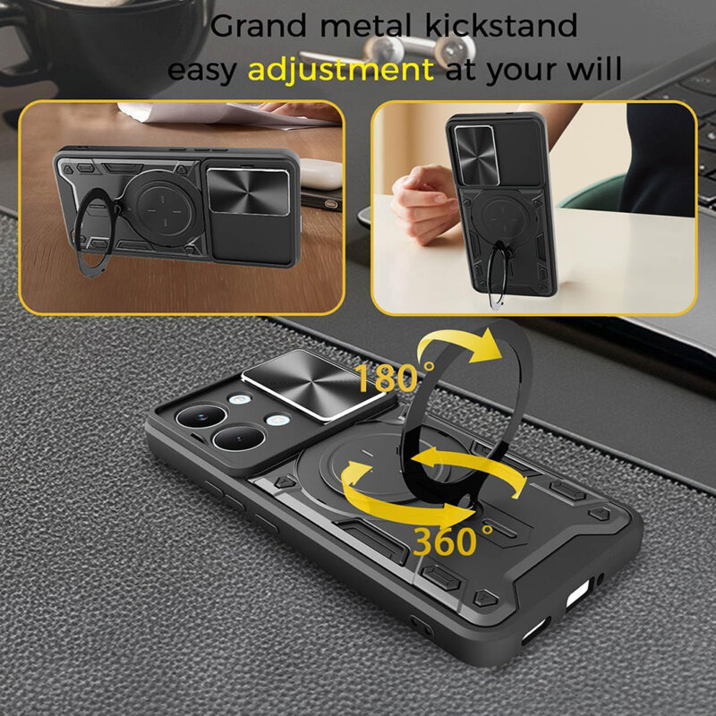 Husa Xiaomi Poco X8 Pro Max Techsuit CamGuard Pro, albastru