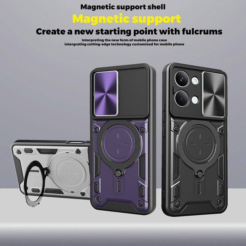 Husa Xiaomi Poco X8 Pro Max Techsuit CamGuard Pro, negru