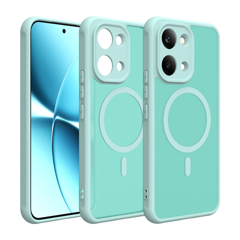 Husa Xiaomi Poco X8 Pro Max Techsuit HaloFrost II MagSafe, verde menta