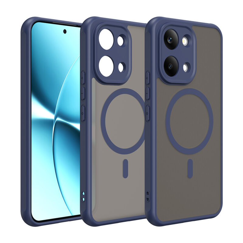 Husa Xiaomi Poco X8 Pro Max Techsuit HaloFrost II MagSafe, bleumarin