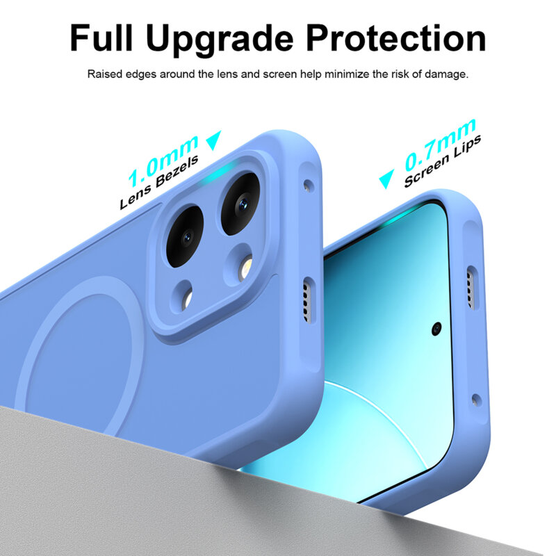 Husa Xiaomi Poco X8 Pro Max Techsuit HaloFrost II MagSafe, albastru