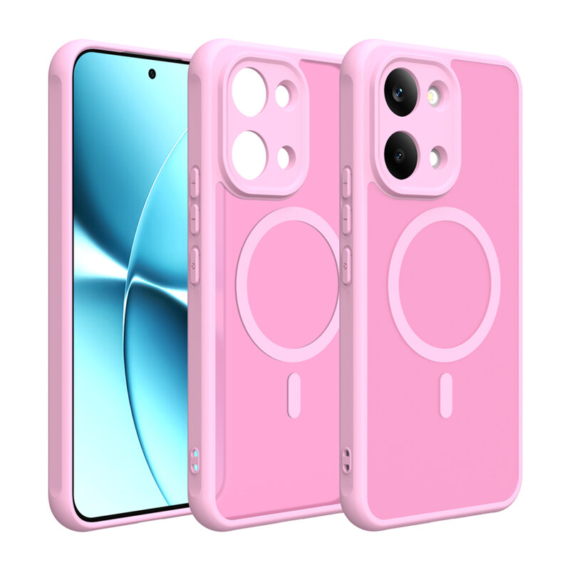 Husa Xiaomi Poco X8 Pro Max Techsuit HaloFrost II MagSafe, roz