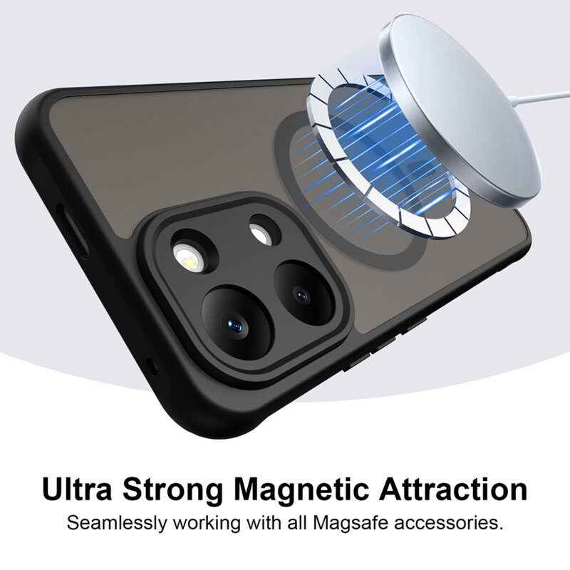 Husa Xiaomi Poco X8 Pro Max Techsuit HaloFrost II MagSafe, negru