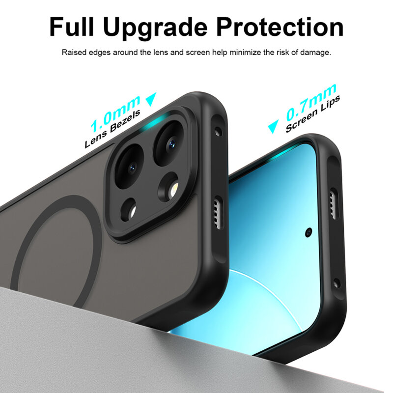 Husa Xiaomi Poco X8 Pro Max Techsuit HaloFrost II MagSafe, negru
