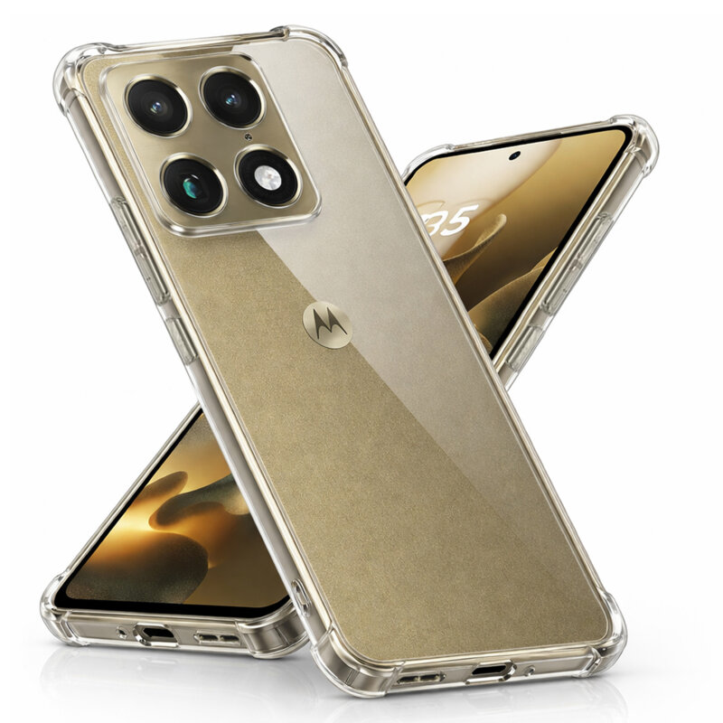 Husa Motorola Signature Techsuit Shockproof Clear Silicone, transparenta