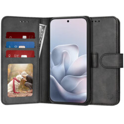 Husa 360 Motorola Edge 70 Fusion Techsuit Diary Book, negru