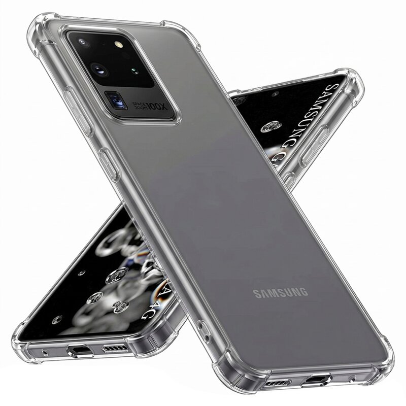 Husa Samsung Galaxy S20 Ultra Techsuit Shockproof Clear Silicone, transparenta