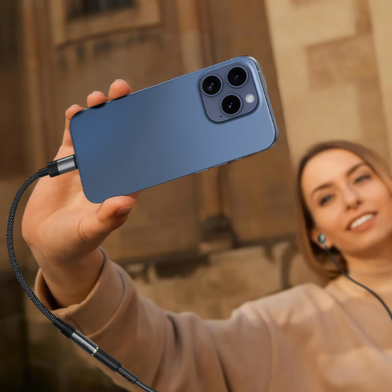 Adaptor audio, convertor USB-C, Jack 3.5mm Acefast, 15cm, J12