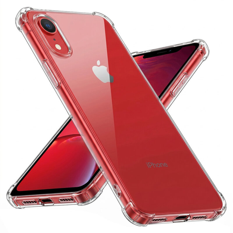 Husa iPhone XR Techsuit Shockproof Clear Silicone, transparenta