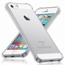 Husa iPhone 5/ 5s/ SE Techsuit Shockproof Clear Silicone, transparenta