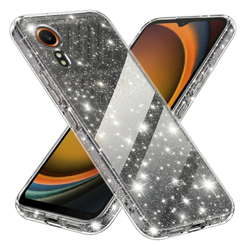 Husa sclipici Samsung Galaxy Xcover7 Techsuit SparkleSkin, transparenta