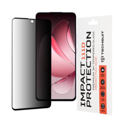 Folie sticla Oppo Reno13 F 4G Techsuit 111D Privacy Full Glue, negru