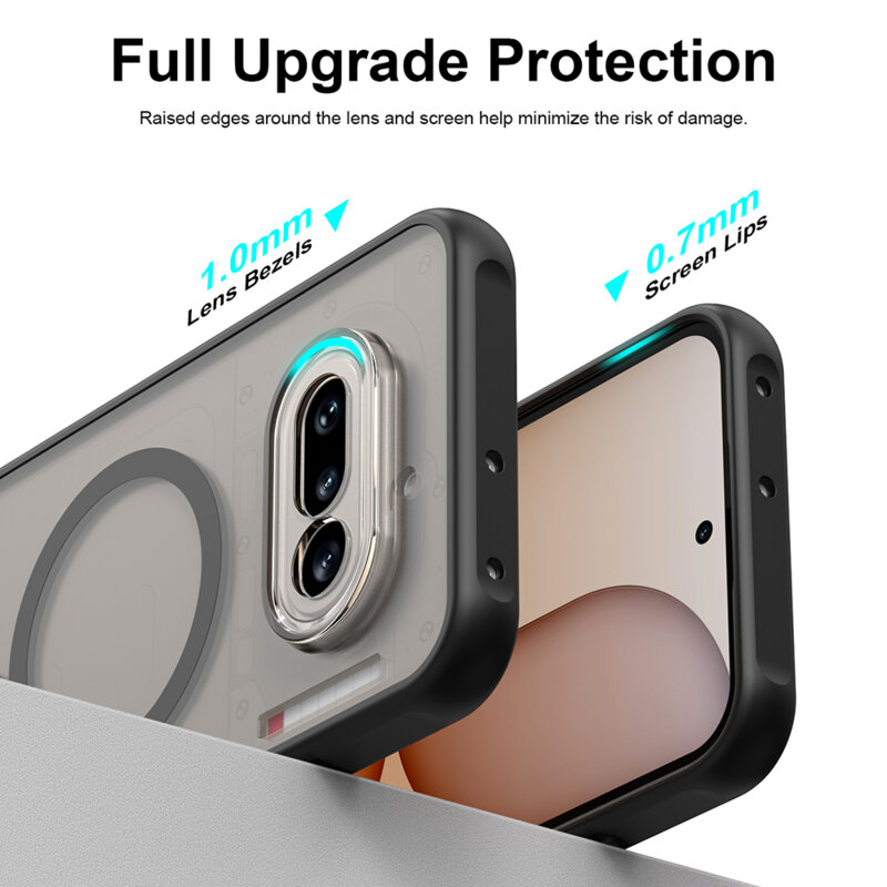 Husa Nothing Phone (4a) Techsuit HaloFrost II MagSafe, negru