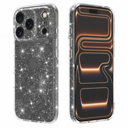 Husa sclipici iPhone 17 Pro Max Techsuit SparkleSkin, transparenta