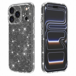 Husa sclipici iPhone 17 Pro Techsuit SparkleSkin, transparenta