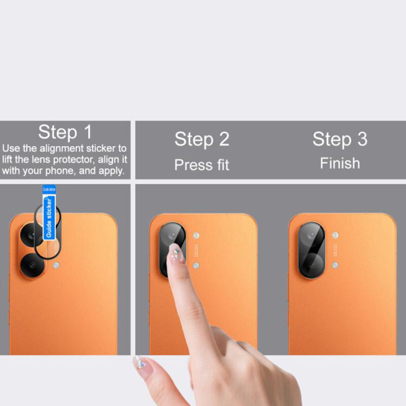 Folie camera Xiaomi Poco X8 Pro Max Techsuit Full Glass, negru