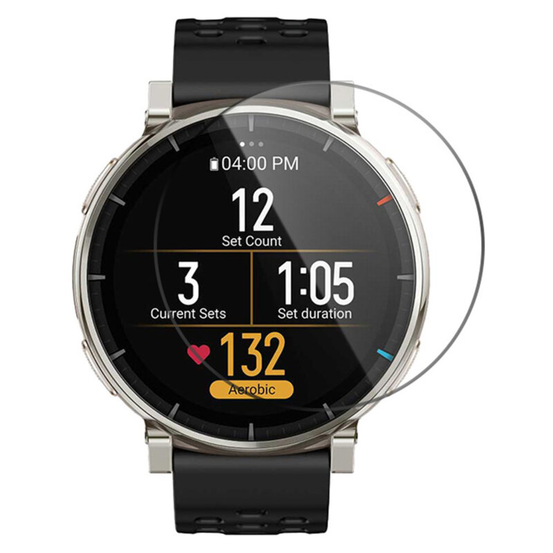 [Pachet 2x] Folie Amazfit Active 3 Premium Techsuit Nano Flex, negru