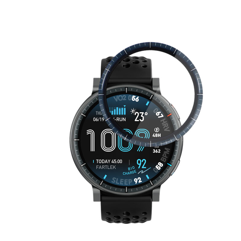 [Pachet 2x] Folie Amazfit Active Max Techsuit Nano Flex, negru