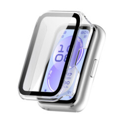 [Pachet 360°] Husa + folie Huawei Band 11 Techsuit Defense, transparenta