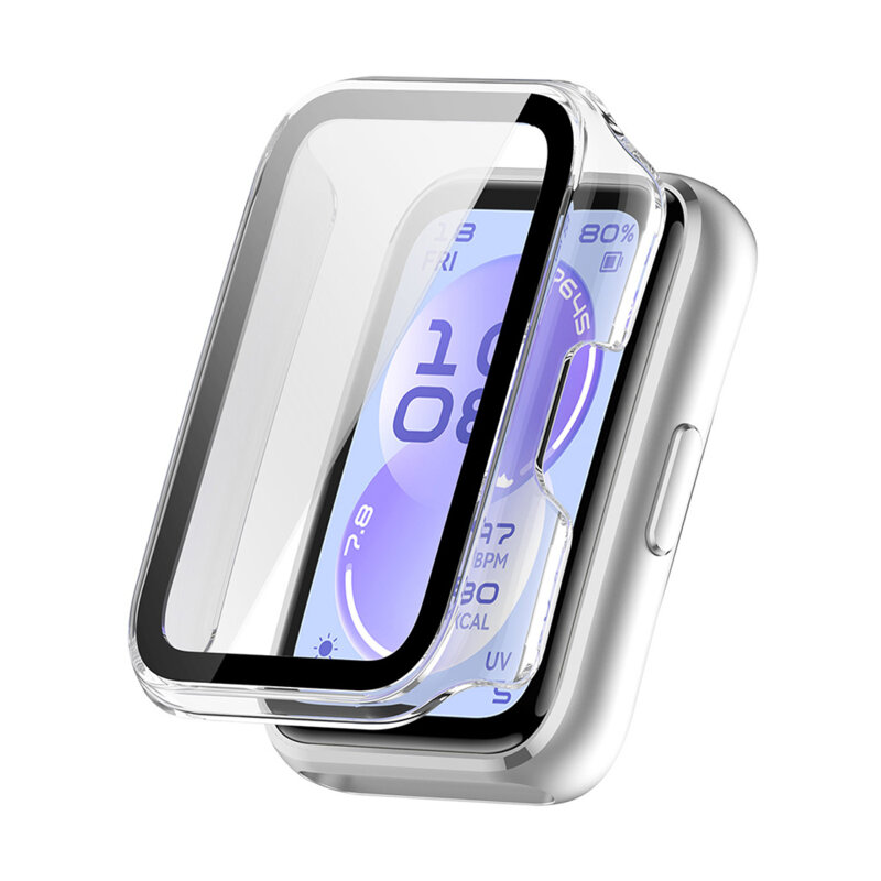 [Pachet 360°] Husa + folie Huawei Band 11 Techsuit Defense, transparenta