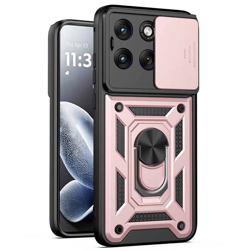 Husa Motorola Edge 70 Fusion protectie camera Techsuit CamShield Series, roz