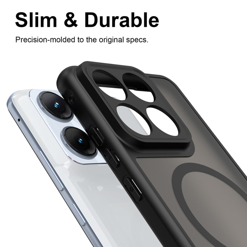 Husa Motorola Edge 70 Fusion Techsuit HaloFrost II MagSafe, negru