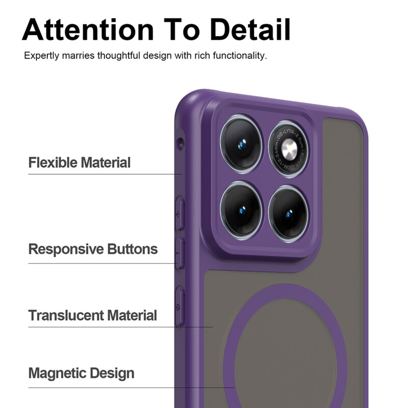 Husa Motorola Edge 70 Fusion Techsuit HaloFrost II MagSafe, mov