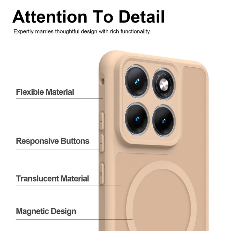 Husa Motorola Edge 70 Fusion Techsuit HaloFrost II MagSafe, auriu