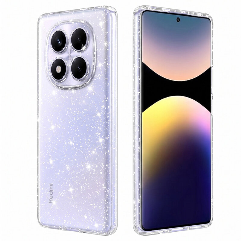 Husa sclipici Xiaomi Poco X7 Techsuit SparkleSkin, transparenta
