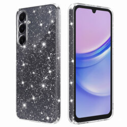 Husa sclipici Samsung Galaxy A15 5G Techsuit SparkleSkin, transparenta