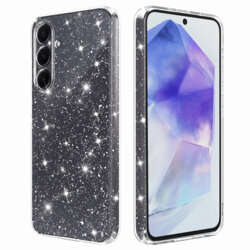 Husa sclipici Samsung Galaxy A55 5G Techsuit SparkleSkin, transparenta