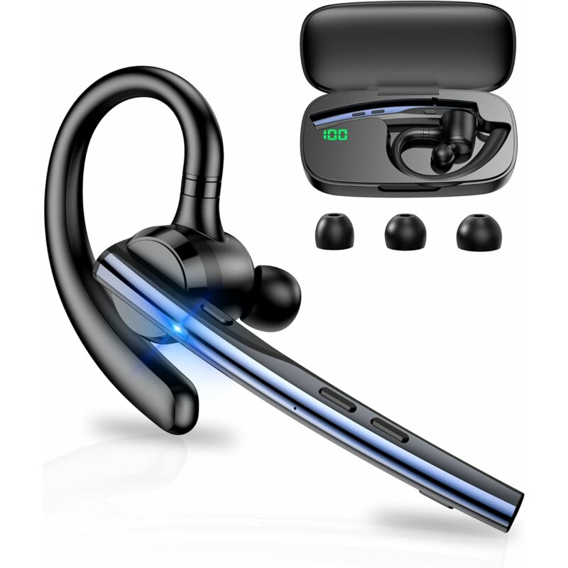 Casca Bluetooth Noise Cancelling Techsuit Vocelis Pro CB4, albastru