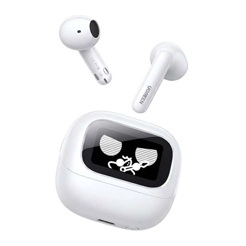 Casti Bluetooth cu ecran LCD Ugreen HiTune H6 Magic, alb, 65386