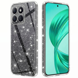 Husa sclipici Honor X8c Techsuit SparkleSkin, transparenta