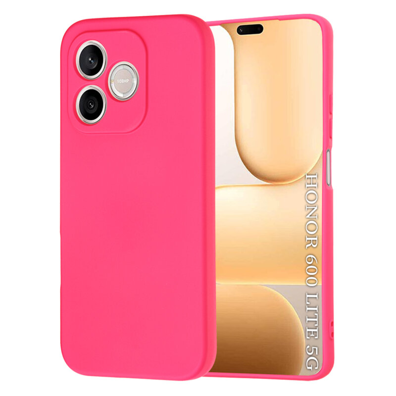 Husa silicon Honor 600 Lite Techsuit SoftFlex, fucsia