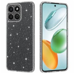 Husa sclipici Honor 200 Smart Techsuit SparkleSkin, transparenta
